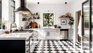 All The Chicest Kitchens Feature Painted Checkerboard Floors